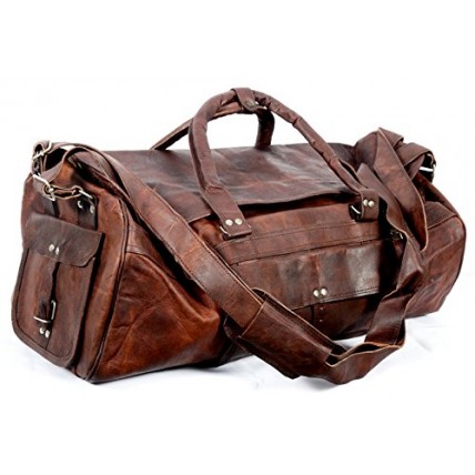 TP1 Wielka torba podróżna na ramię TRAVELLER MAX™ z funkcją plecaka. Skóra naturalna. Rozmiar: 29"